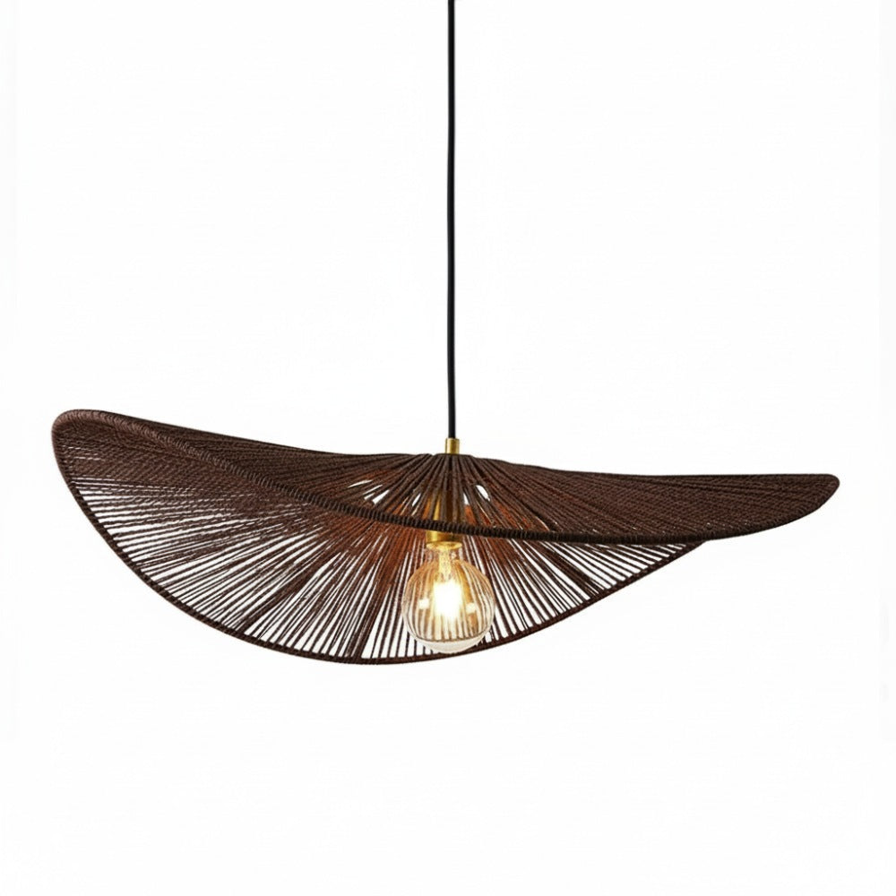 Suspension en corde naturelle bohème chic Chocolat | Collection MANAKARA