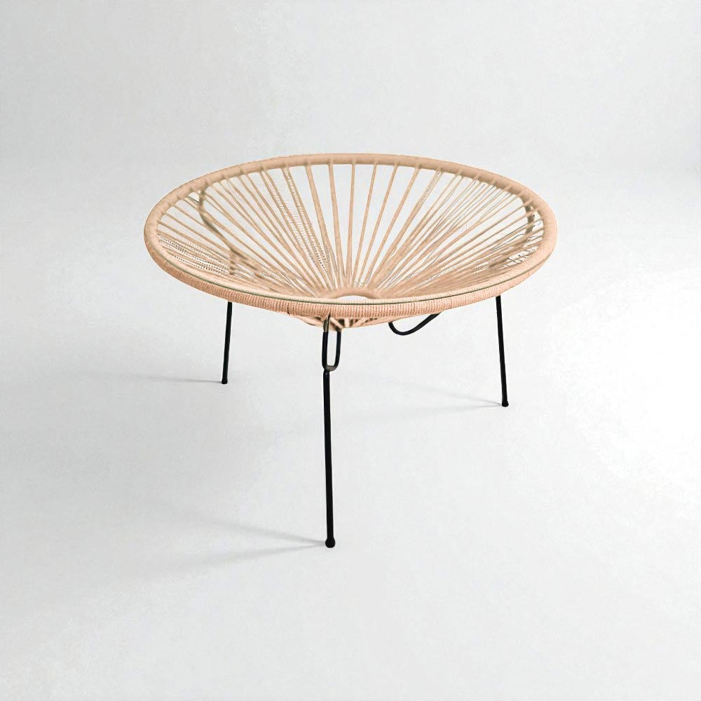 Table basse ronde Sable - bohème chic | 60cm