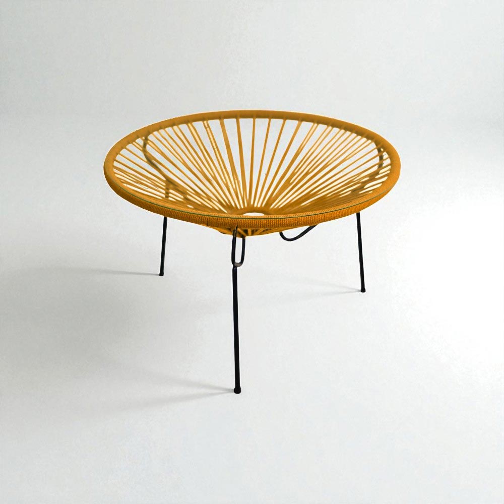 Table basse ronde Miel - bohème chic | 60cm
