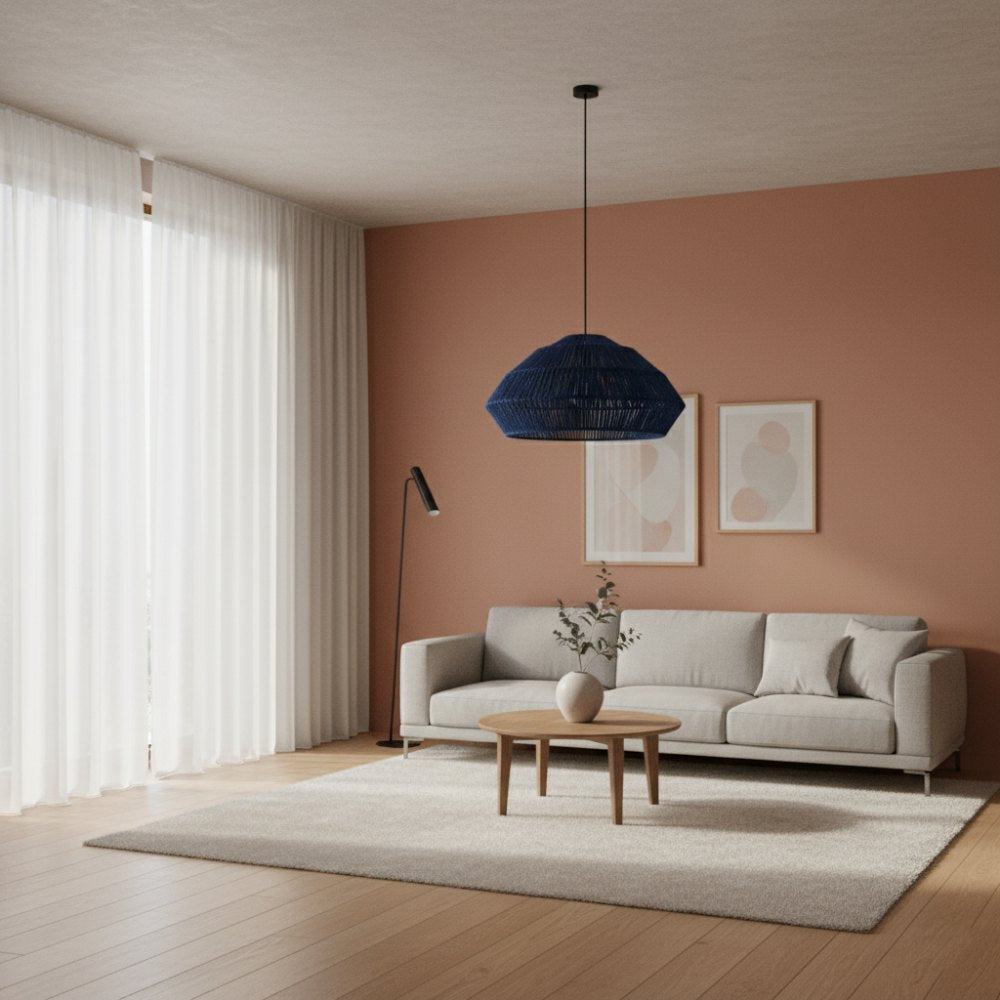 Abat-jour bohème chic Bleu Roi | Collection ANAKAO