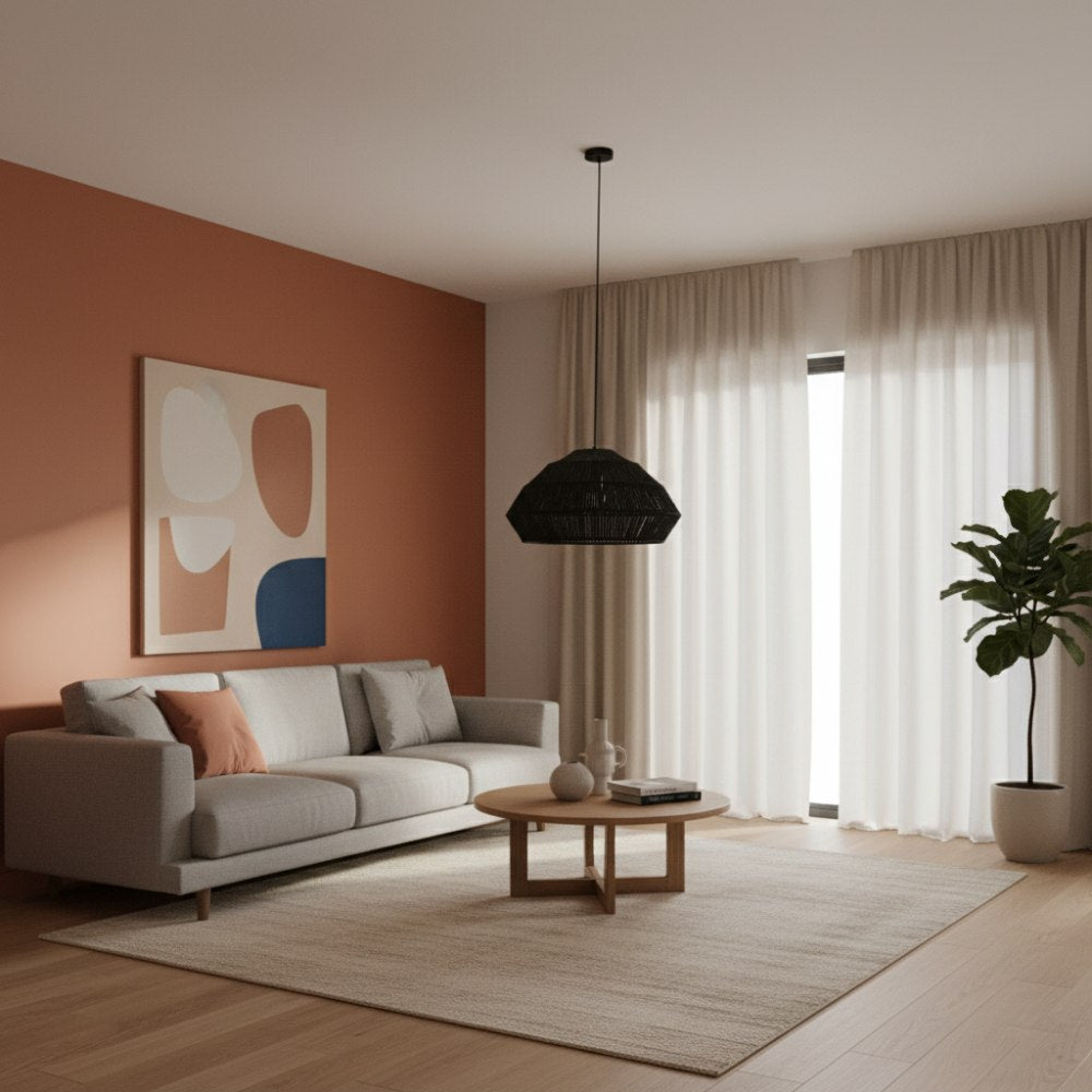 Abat-jour bohème chic Noir | Collection ANAKAO