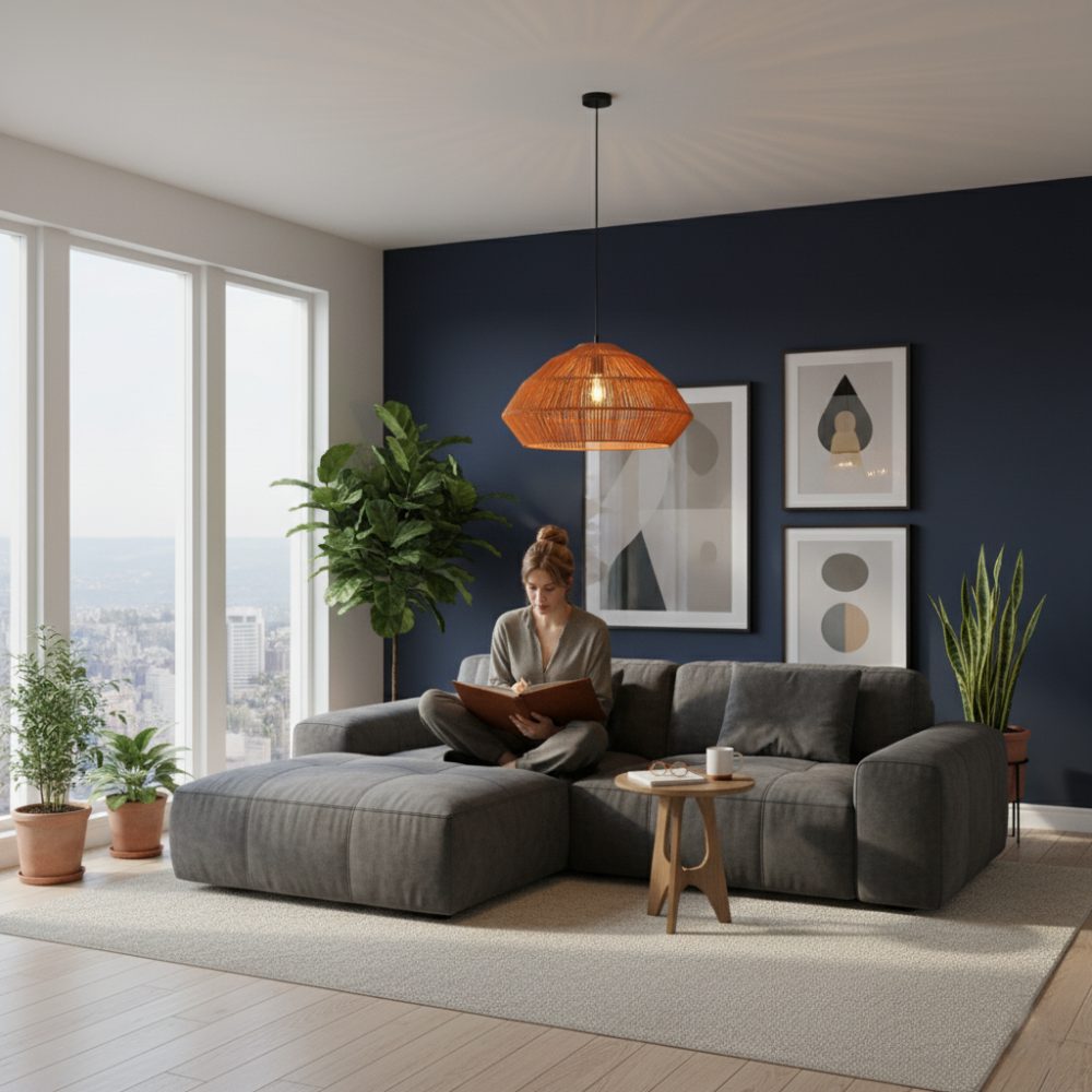 Abat-jour bohème chic Orange | Collection ANAKAO