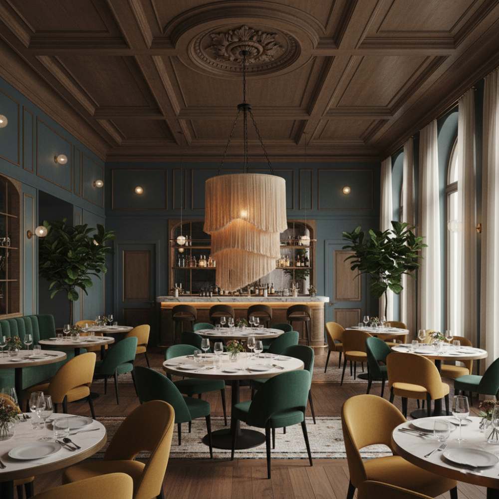 Abat-jour à Franges grand format | Sable