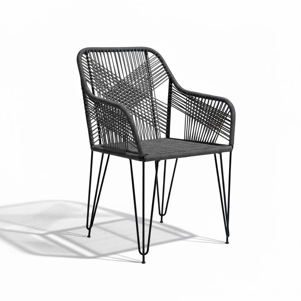 Chaise de salon bohème Anthracite | Collection SAMBAVA