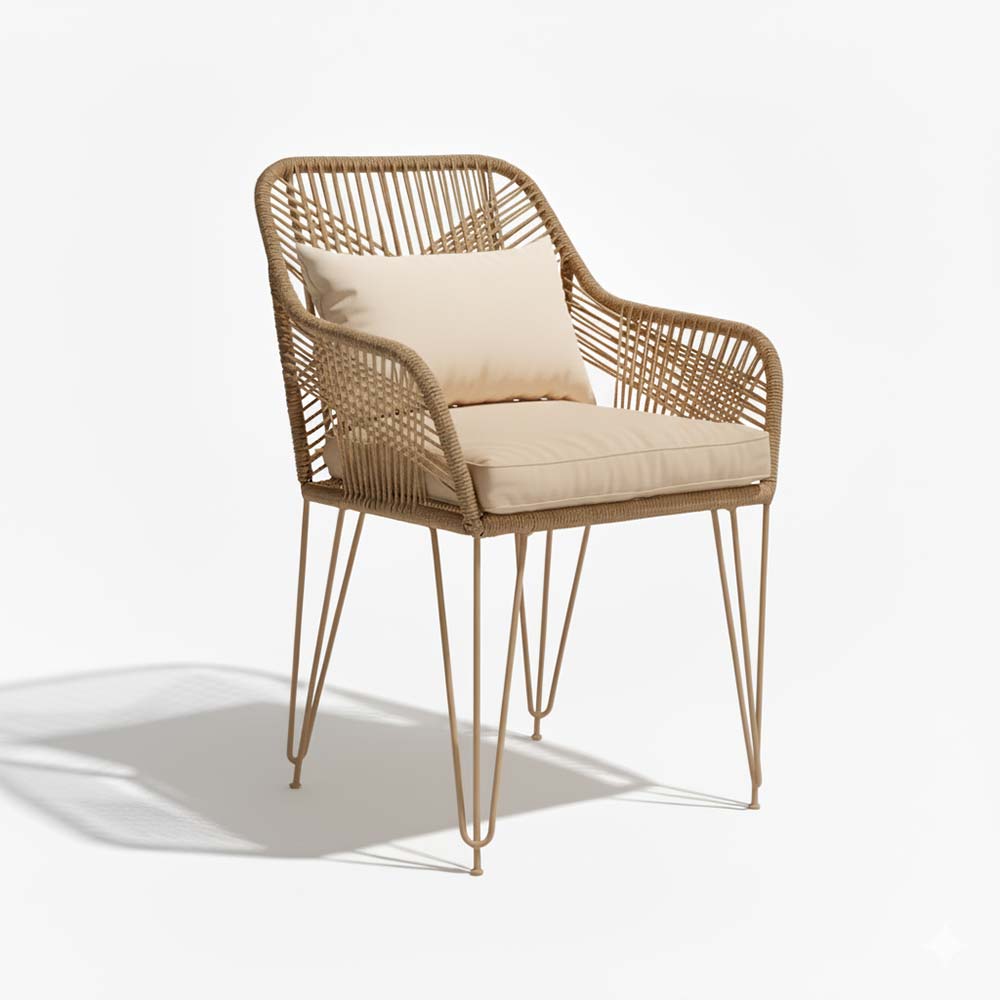 Chaise de salon bohème Sable | Collection SAMBAVA