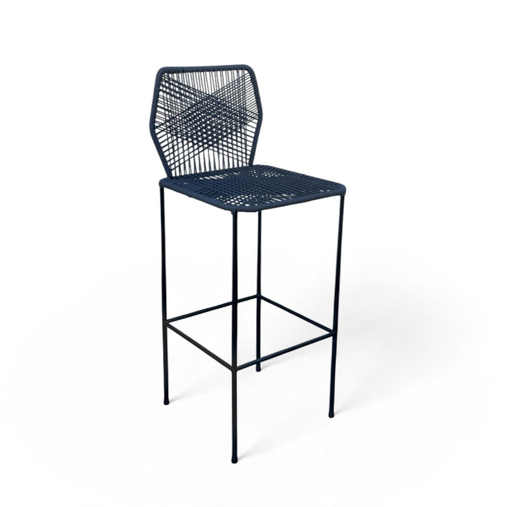 Chaise de bar design en nylon Anthracite | Collection Sambava