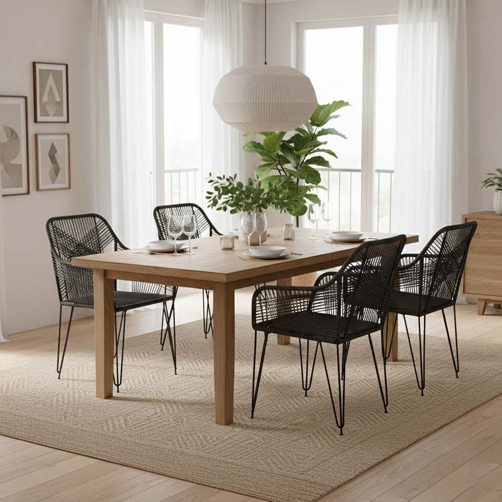 Chaise de salon bohème Anthracite | Collection SAMBAVA