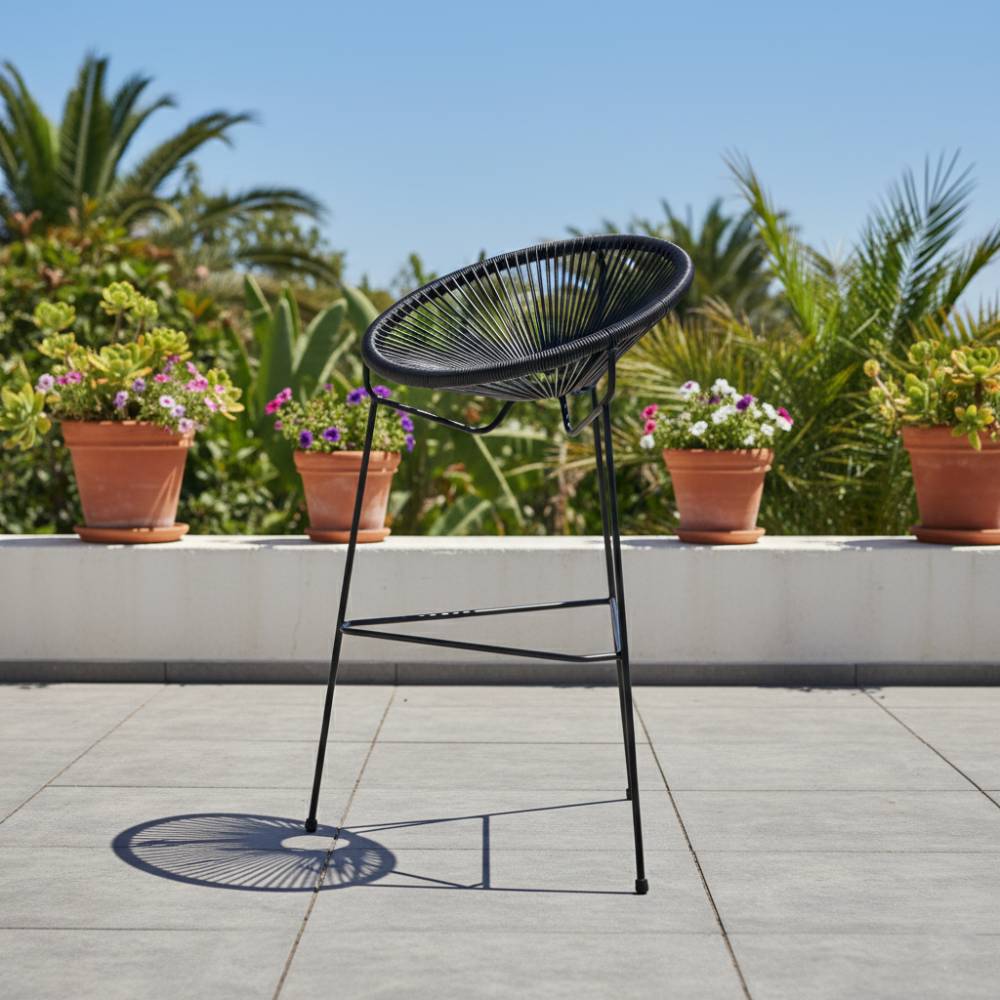 Chaise haute Acapulco Noir