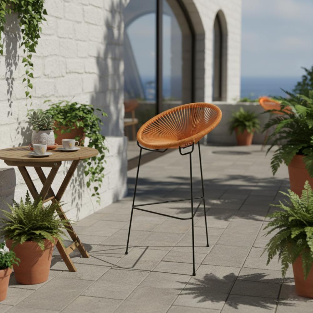 Chaise haute Acapulco Orange