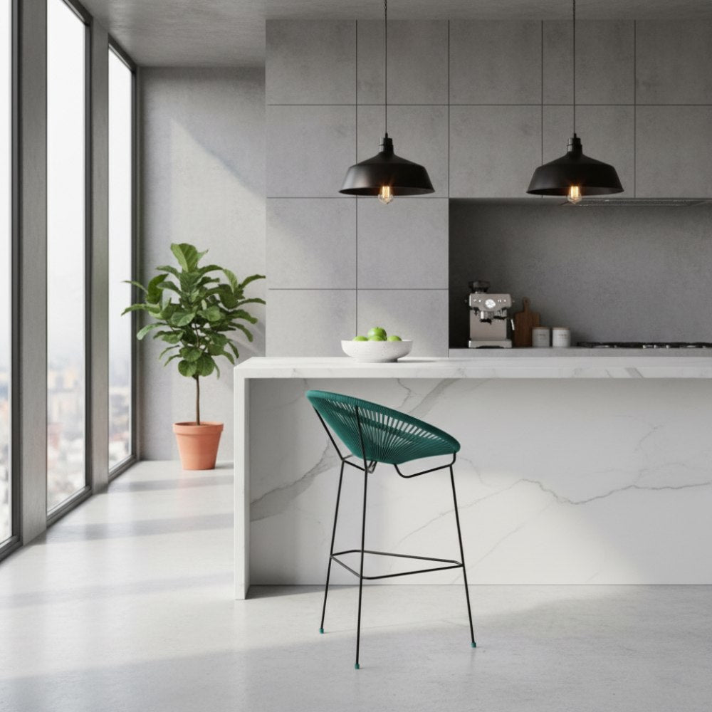 Chaise haute Acapulco Bleu Lagon