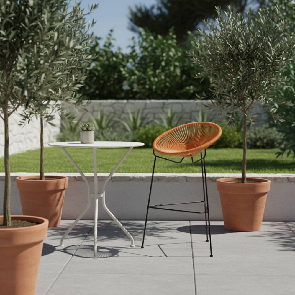 Chaise haute Acapulco Orange