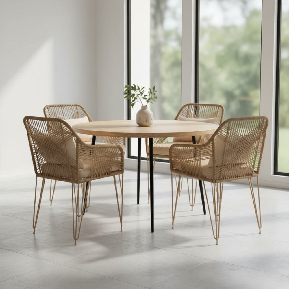 Chaise de salon bohème Sable | Collection SAMBAVA