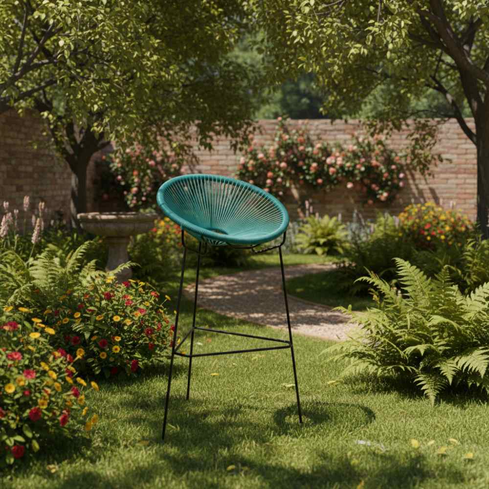 Chaise haute Acapulco Bleu Lagon