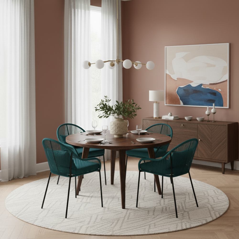 Chaise de salle à manger Bleu Lagon | Collection TOAMASINA
