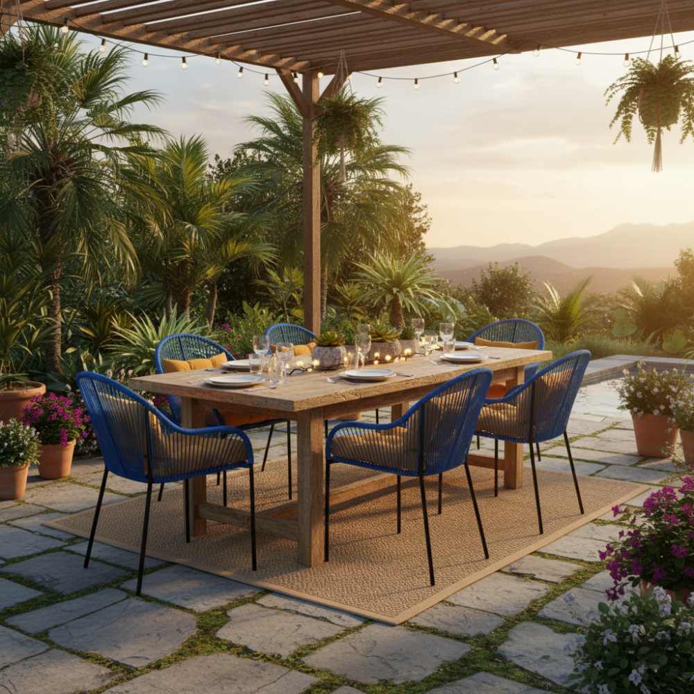 Chaise de salle à manger Bleu Roi | Collection TOAMASINA