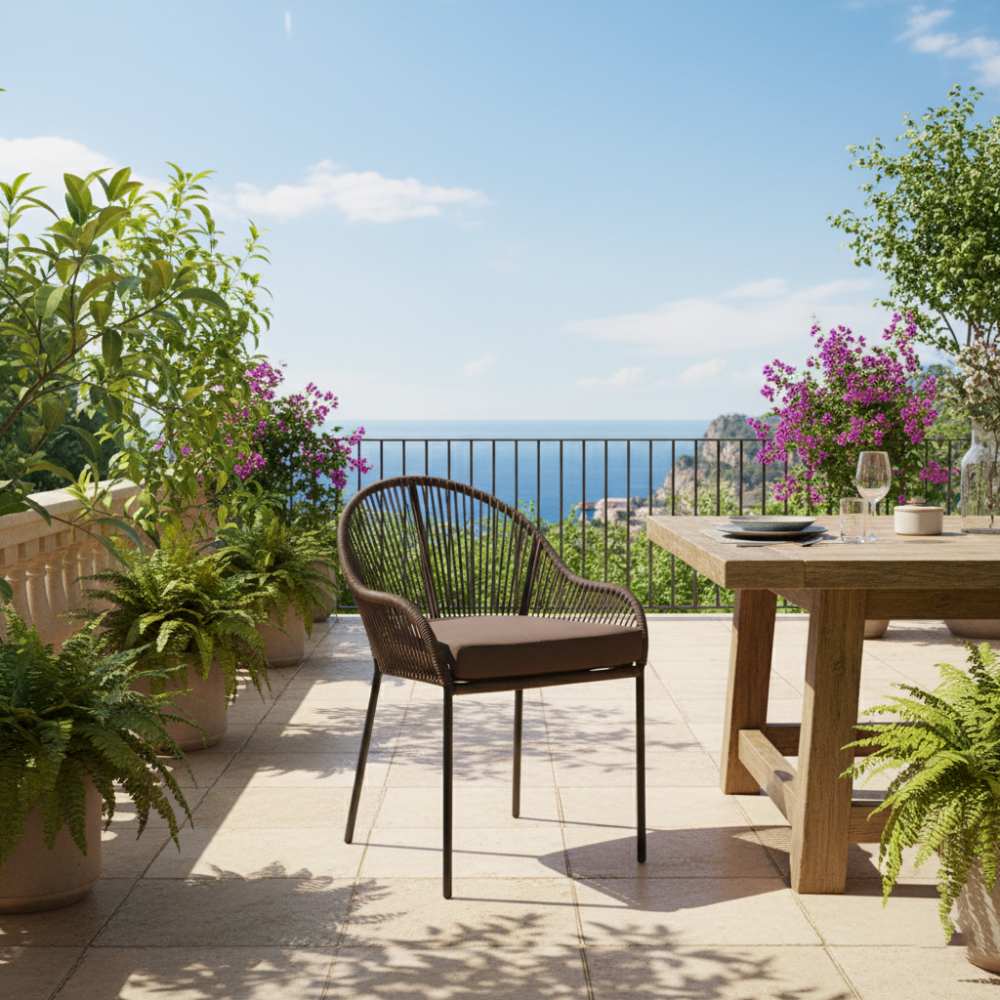 Chaise de salle à manger Chocolat | Collection TOAMASINA