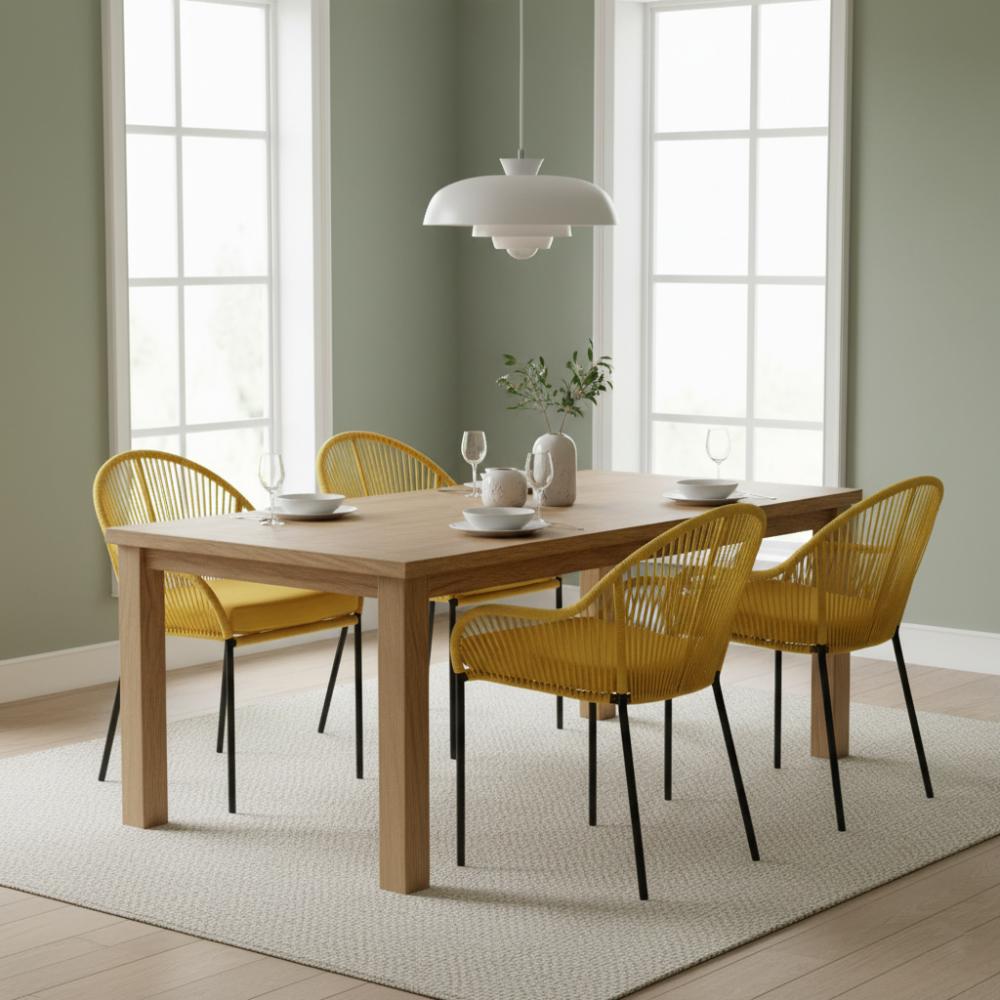 Chaise de salle à manger Jaune | Collection TOAMASINA