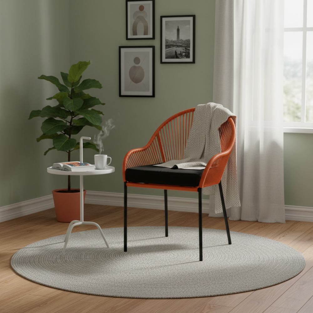 Chaise de salle à manger Orange | Collection TOAMASINA