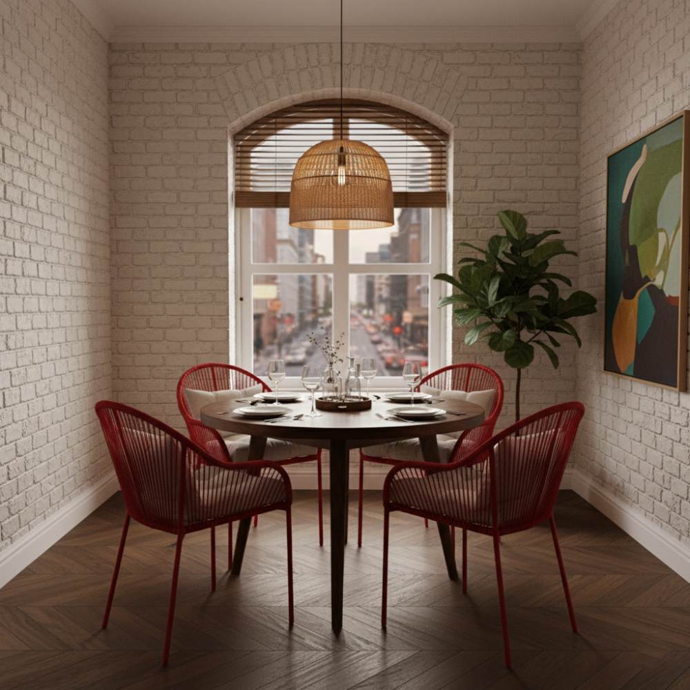 Chaise de salle à manger Rouge | Collection TOAMASINA