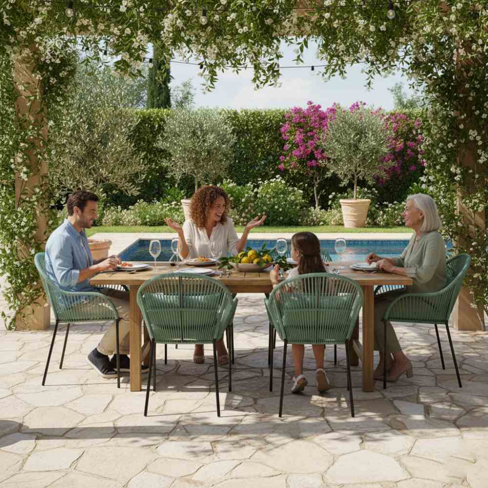 Chaise de salle à manger Vert d'eau | Collection TOAMASINA