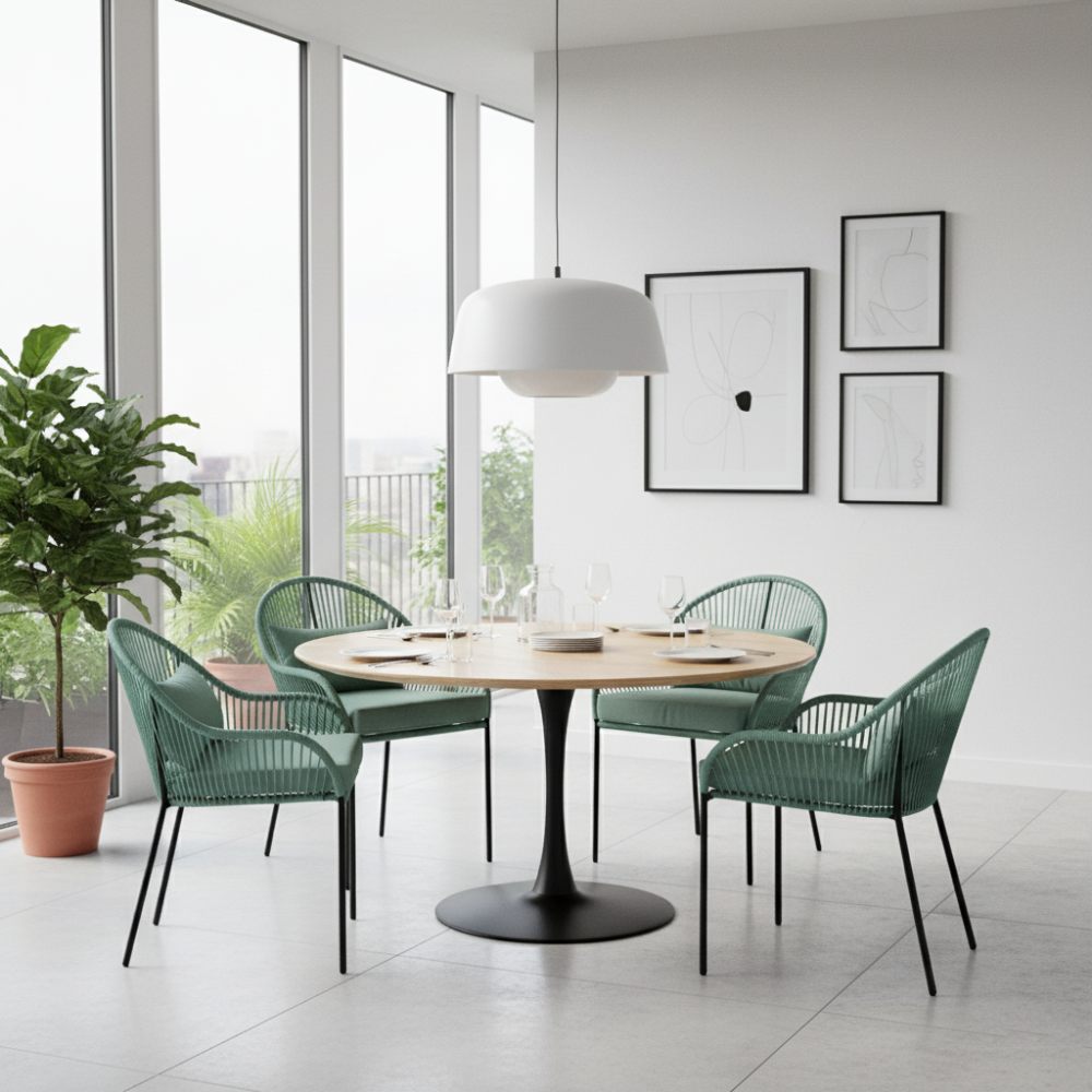 Chaise de salle à manger Vert d'eau | Collection TOAMASINA