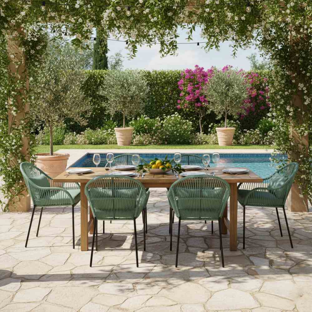 Chaise de salle à manger Vert d'eau | Collection TOAMASINA