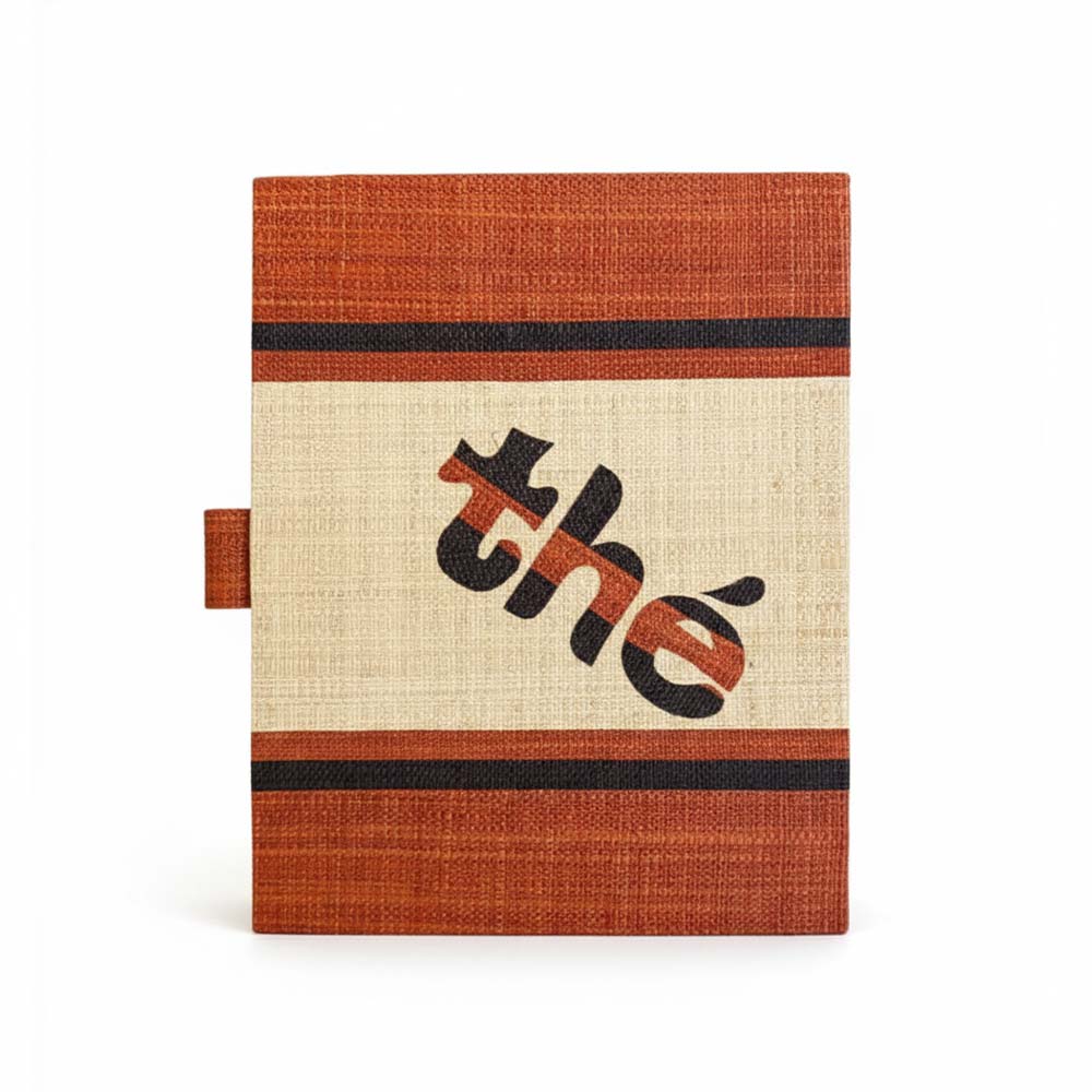 Boite à thé en raphia et bambou artisanal de Madagascar | Chocolat