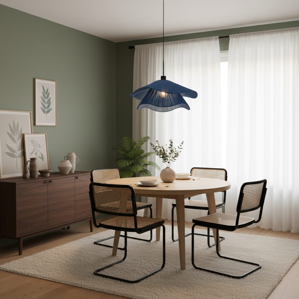 Plafonnier bohème chic Bleu Roi | Collection TANA