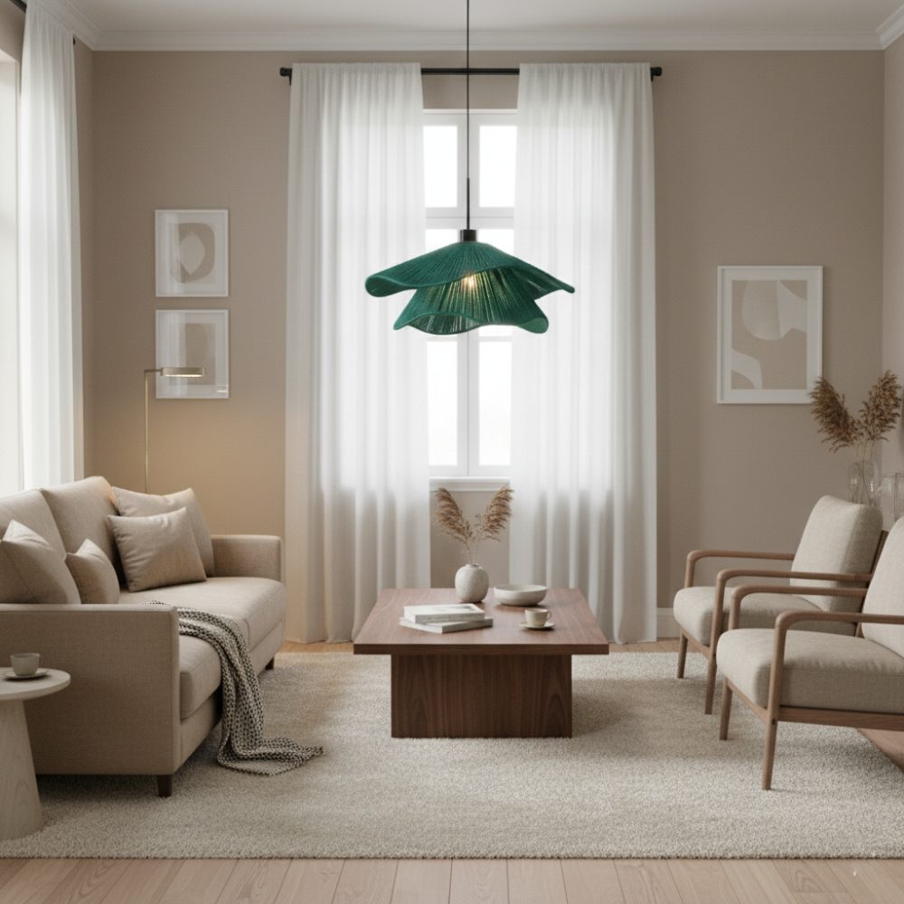 Plafonnier bohème chic Bleu Lagon | Collection TANA