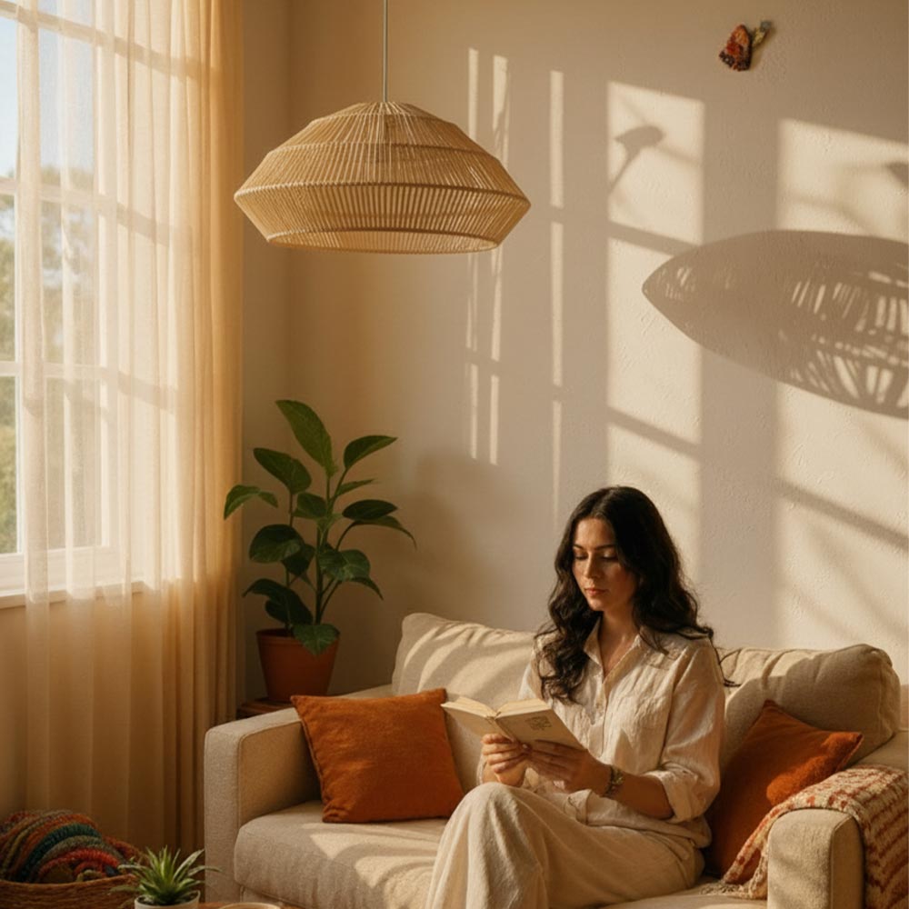 Abat-jour bohème chic Sable | Collection ANAKAO