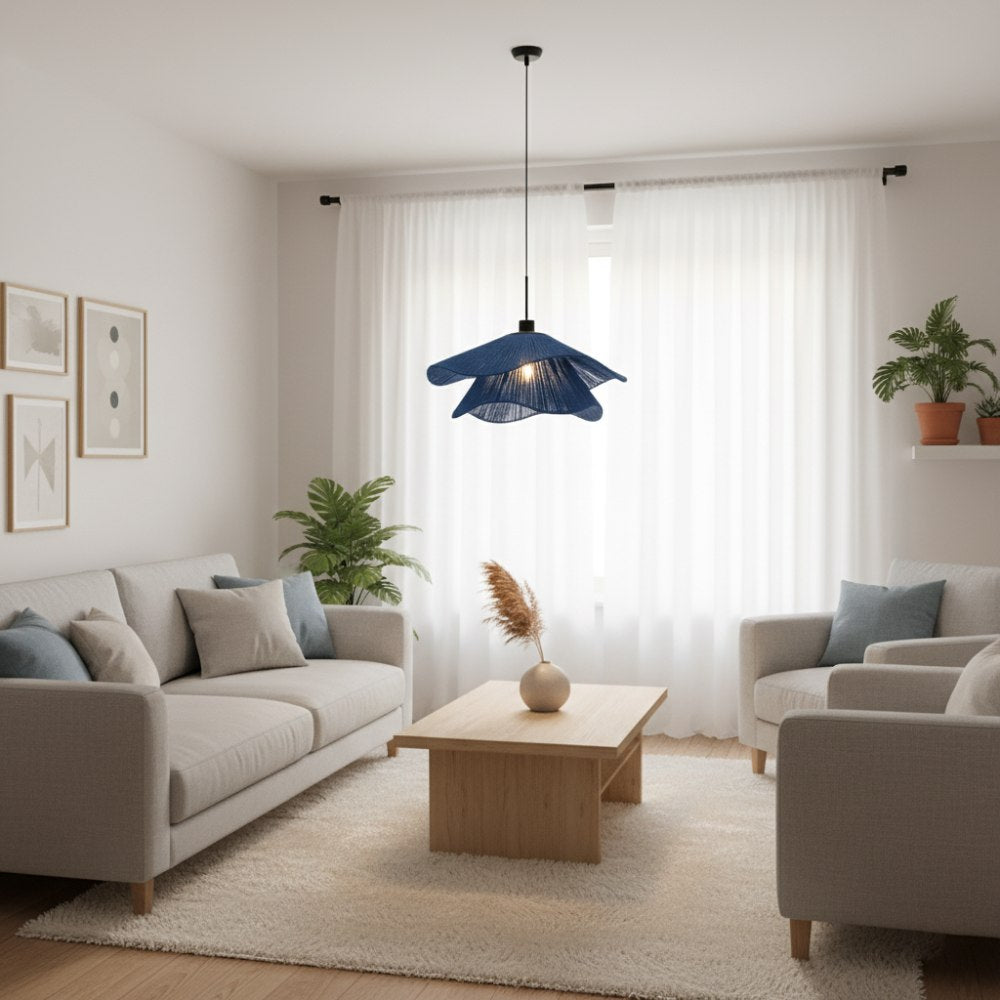 Plafonnier bohème chic Bleu Roi | Collection TANA