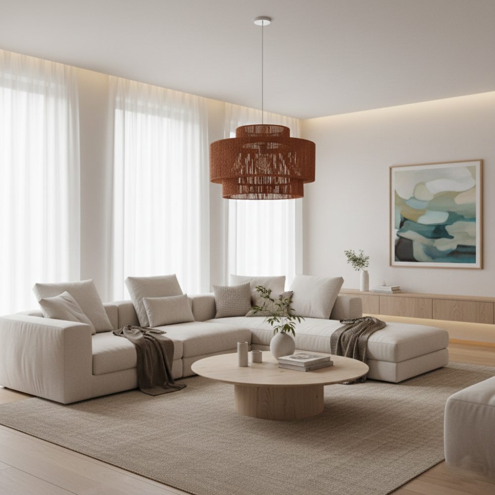 Plafonnier bohème rétro Cannelle | Collection MORONDAVA