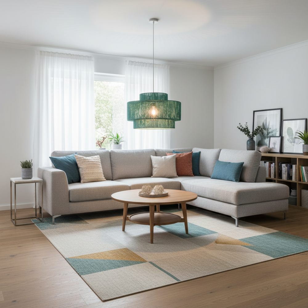 Plafonnier bohème rétro Turquoise | Collection MORONDAVA