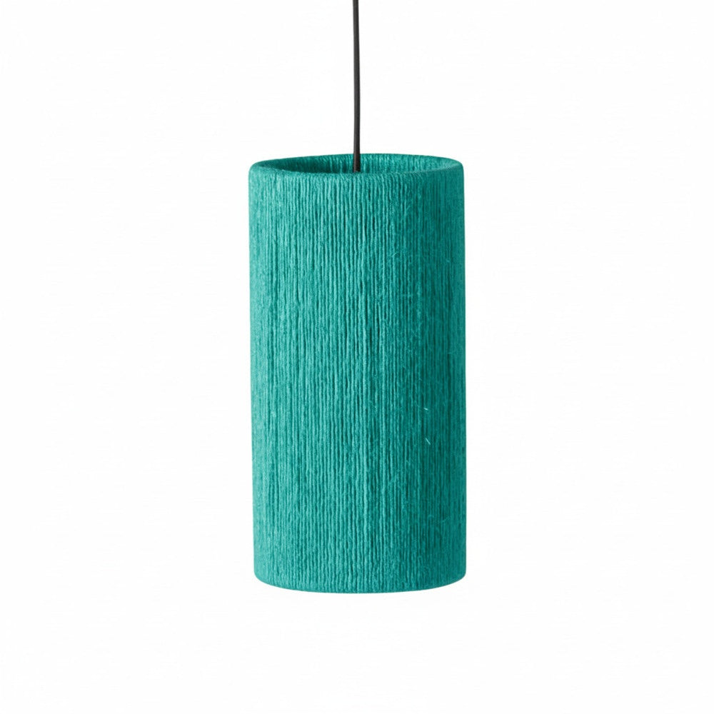 Plafonnier cylindrique bohème Turquoise | Collection ANTALAHA