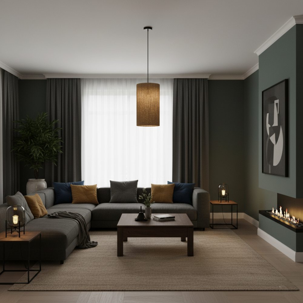 Plafonnier cylindrique bohème Sable | Collection ANTALAHA