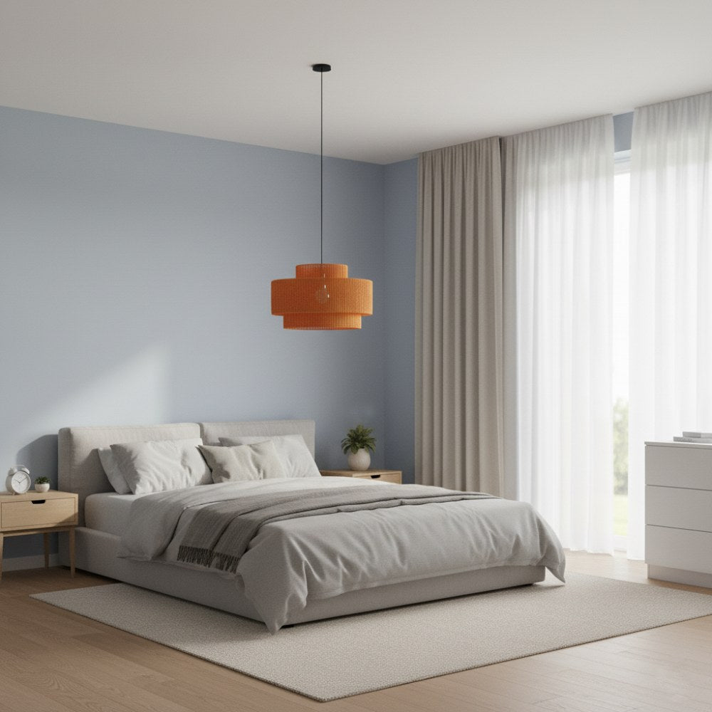 Plafonnier bohème rétro Orange | Collection MORONDAVA