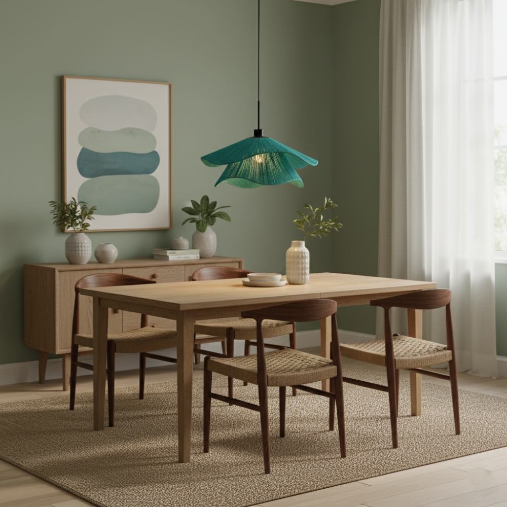 Plafonnier bohème chic Turquoise | Collection TANA