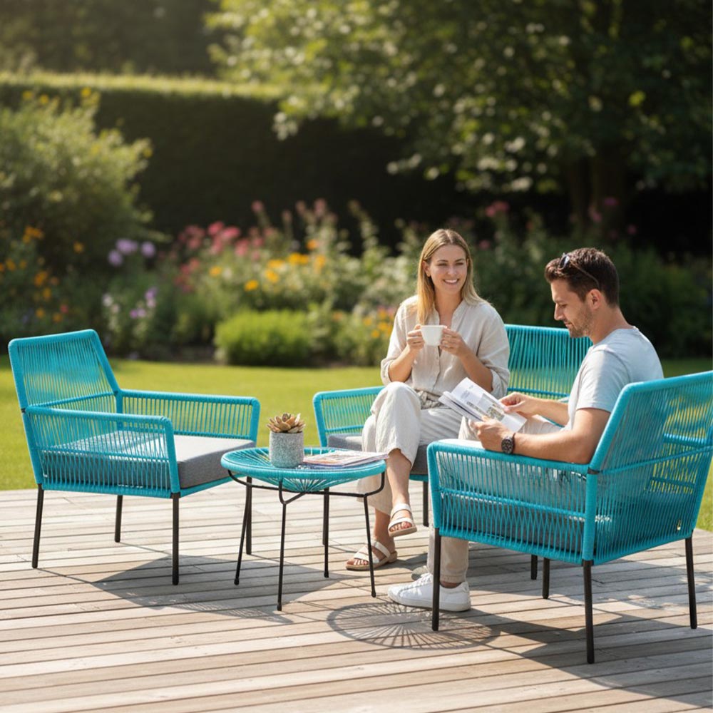 Fauteuil en corde tressée bohème Cannelle | Collection TANA