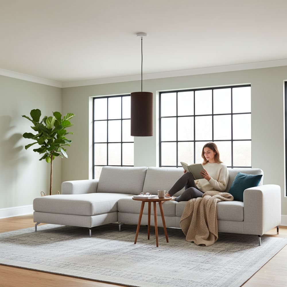 Plafonnier cylindrique bohème Chocolat | Collection ANTALAHA