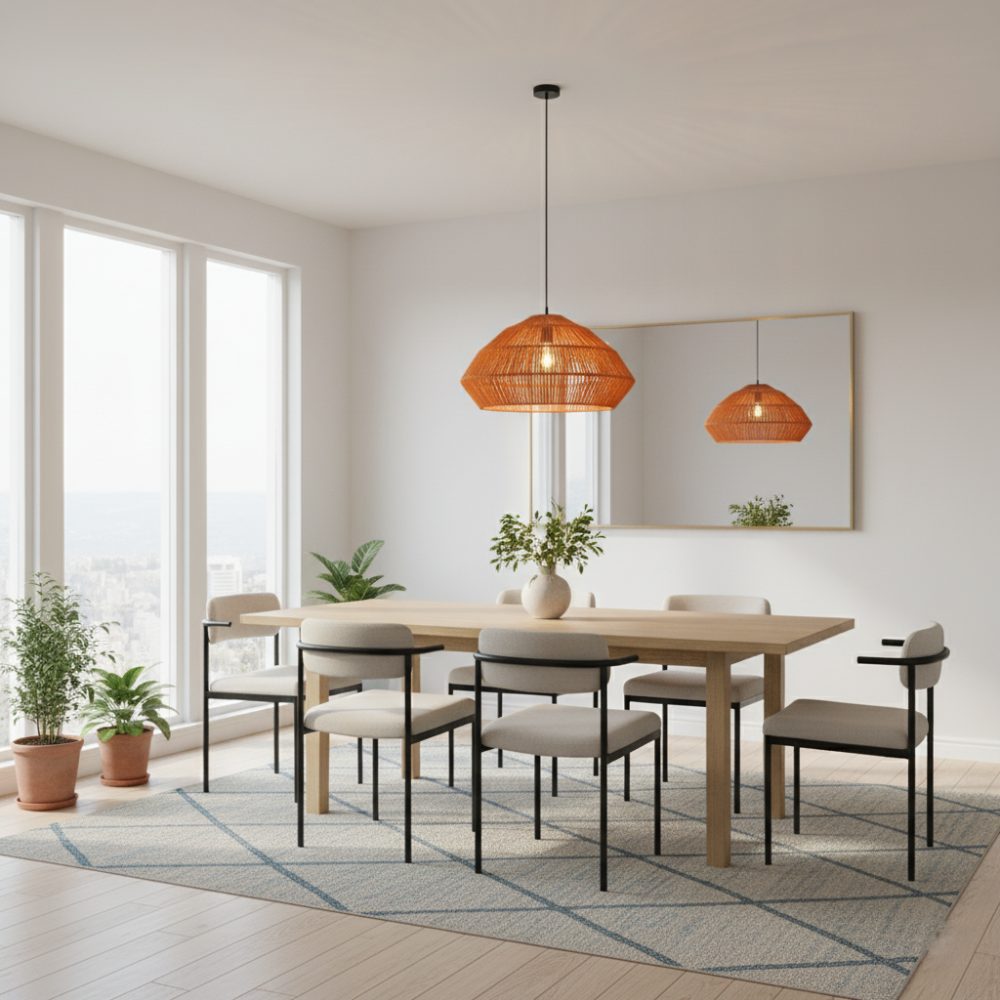 Abat-jour bohème chic Orange | Collection ANAKAO